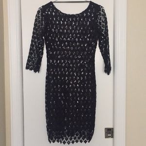 Black sequin dress